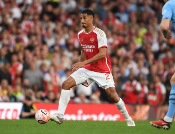 William Saliba was imperious in Arsenal's win over Manchester City 