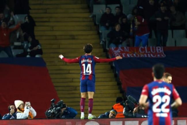 João Félix after scoring the decisive goal.